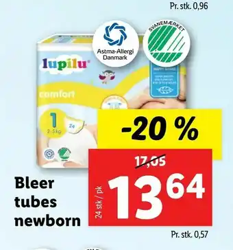 Let-Køb Bleer tubes newborn tilbud
