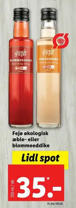 Let-Køb Fejø økologisk æble- eller blommeeddike tilbud