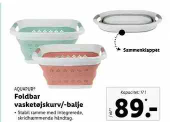Let-Køb Foldbar vasketøjskurv/-balje tilbud