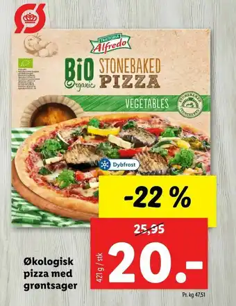 Let-Køb Økologisk pizza med grøntsager tilbud