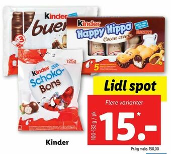 Let-Køb Kinder tilbud