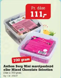 Poetzsch Padborg Anthon Berg Mini marcipanbrød / Mixed Chocolate Selection tilbud