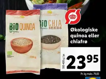 Økologiske quinoa eller chiafrø