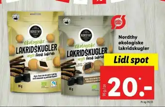 Let-Køb Nordthy økologiske lakridskugler tilbud