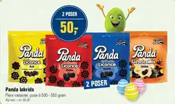 Otto Duborg Panda lakrids (2 poser) tilbud