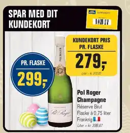 Otto Duborg Pol Roger Champagne Réserve Brut tilbud