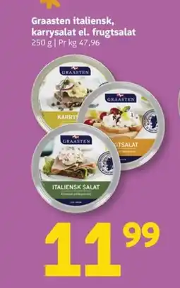 Løvbjerg Graasten italiensk, karrysalat el. frugtsalat tilbud
