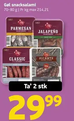 Løvbjerg Gøl snacksalami tilbud