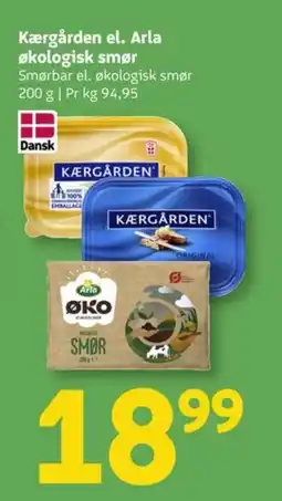 Løvbjerg Kærgården el. Arla økologisk smør tilbud