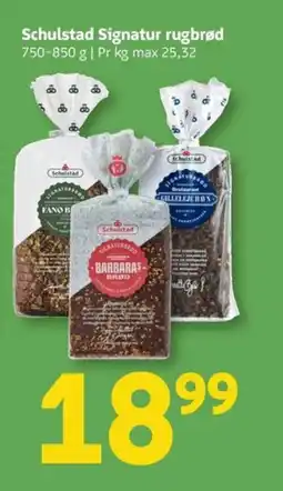 Løvbjerg Schulstad Signatur rugbrød tilbud