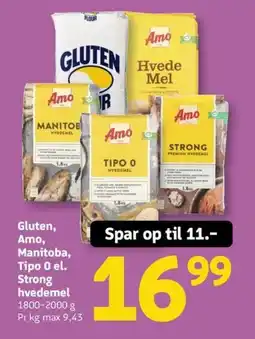 Løvbjerg Gluten, Amo, Manitoba, Tipo O el. Strong hvedemel tilbud