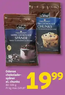 Løvbjerg Odense chokolade- spåner el. chunks tilbud