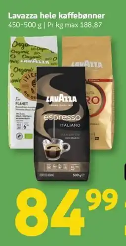 Løvbjerg Lavazza hele kaffebønner tilbud