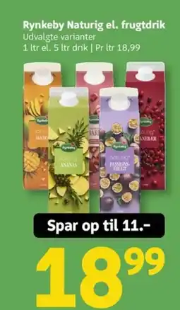 Løvbjerg Rynkeby Naturig el. frugtdrik tilbud