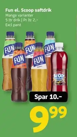 Løvbjerg Fun el. Scoop saftdrik tilbud