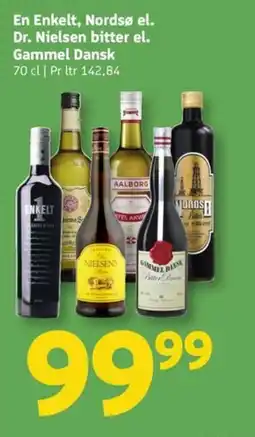 Løvbjerg En Enkelt, Nordsø el. Dr. Nielsen bitter el. Gammel Dansk tilbud