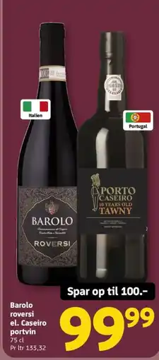 Løvbjerg Barolo roversi el. Caseiro portvin tilbud