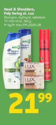 Løvbjerg Head & Shoulders, Poly Swing el. Lux tilbud
