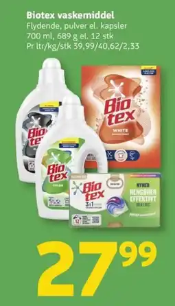 Løvbjerg Biotex vaskemiddel Flydende, pulver el. kapsler tilbud