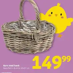 Løvbjerg Kurv med hank tilbud