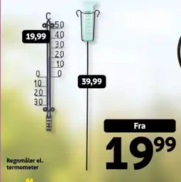 Løvbjerg Regnmåler el. termometer tilbud