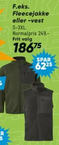 Bilka F.eks. Fleecejakke eller -vest tilbud