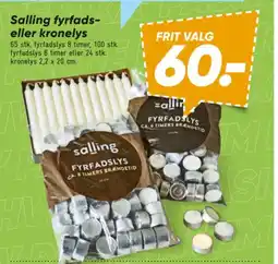 Bilka Salling fyrfads- eller kronelys tilbud