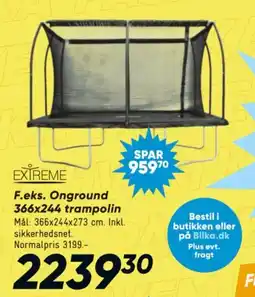 Bilka F.eks. Onground 366x244 trampolin tilbud