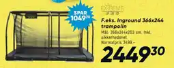 Bilka F.eks. Inground 366x244 trampolin tilbud