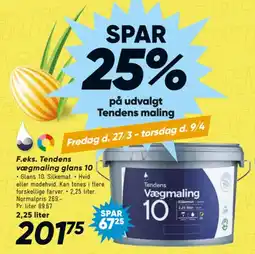 Bilka F.eks. Tendens vægmaling glans 10 tilbud