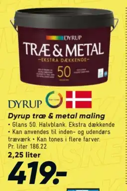 Bilka Dyrup træ & metal maling tilbud