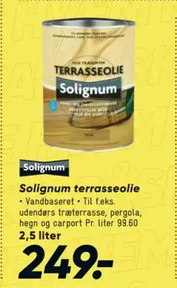 Bilka Solignum terrasseolie tilbud