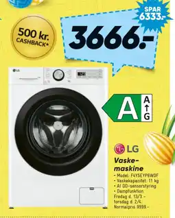 Bilka LG Vaskemaskine tilbud