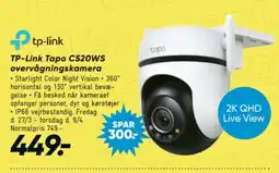 Bilka TP-Link Tapo C520WS overvågningskamera tilbud