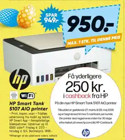 Bilka HP Smart Tank 5107 AIO printer tilbud