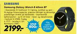 Bilka Samsung Galaxy Watch 8 40mm BT tilbud