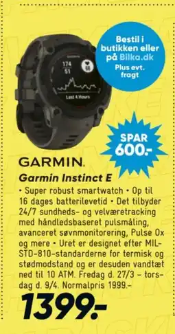 Bilka Garmin Instinct E tilbud