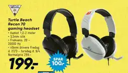Bilka Turtle Beach Recon 70 gaming headset tilbud