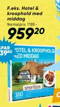 Bilka F.eks. Hotel & kroophold med middag tilbud