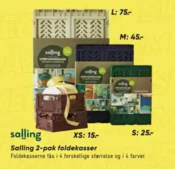 Bilka Salling 2-pak foldekasser tilbud