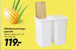 Bilka Affaldssorterings- spande tilbud