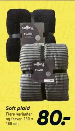 Bilka Soft plaid tilbud
