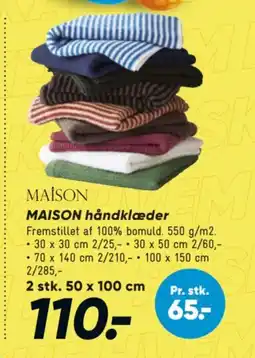Bilka MAISON håndklæder tilbud