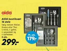 Bilka AIDA bestiksæt 16 dele tilbud