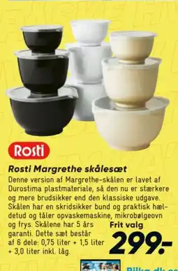 Bilka Rosti Margrethe skålesæt tilbud
