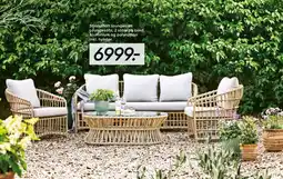 Bilka Strandholt loungesæt tilbud