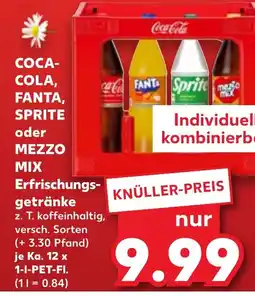Kaufland DE COCA- COLA, FANTA, SPRITE oder MEZZO Mix Erfrischungs- getränke tilbud