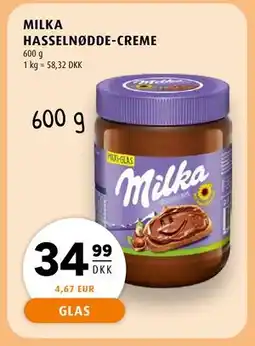 Scandinavian Park MILKA HASSELNØDDE-CREME tilbud