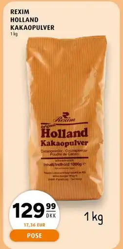 Scandinavian Park REXIM HOLLAND KAKAOPULVER tilbud