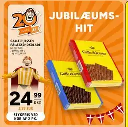 Scandinavian Park GALLE & JESSEN PÅLÆGSCHOKOLADE tilbud
